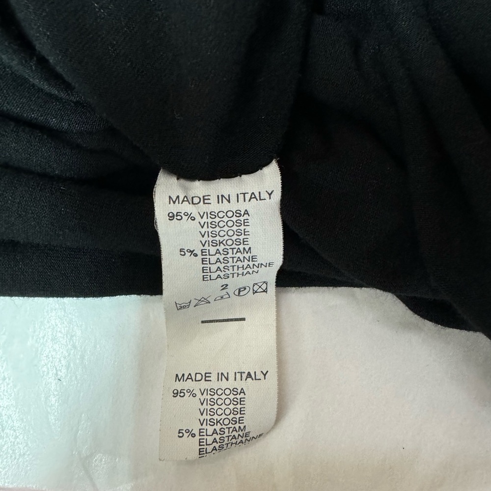 Low Cut Front And Back Shirred Waist A-Line Dress Black - Picture 5 of 5